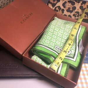 NWT Coach silk scarf